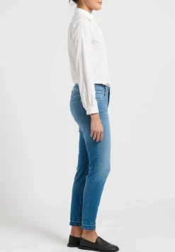 Closed A Better Blue Baker Cropped Jeans In Mid Blue