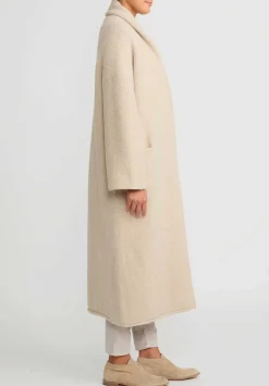 Lauren Manoogian Alpaca Long Shawl Cardigan In Antique Natural