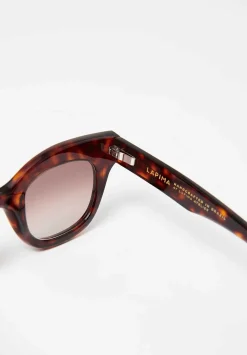 Lapima Ana Petit Sunglasses In Havana Brown