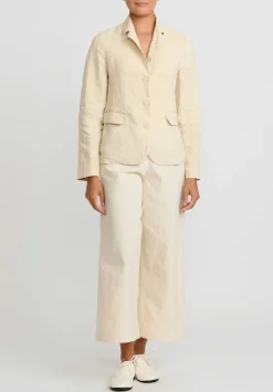 Chez Vidalenc Antique Linen Simple Jacket In Natural