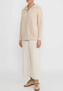 Lauren Manoogian Baby Alpaca Hooded Cardigan In Alabaster White