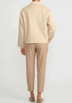 Nanna Pause Baby Camel Hair Short Enid Jacket In Beige
