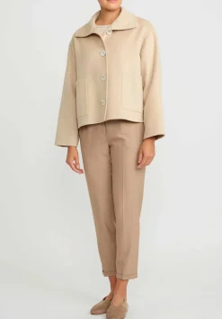 Nanna Pause Baby Camel Hair Short Enid Jacket In Beige