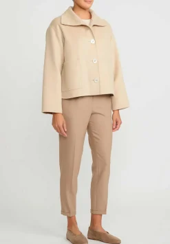 Nanna Pause Baby Camel Hair Short Enid Jacket In Beige