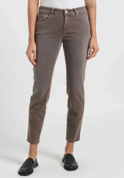 Closed Baker'' Mid-Rise Jeans In Dark Nickel Brown