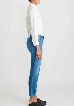 Closed Baker Mid-Rise Jeans In Faded Dark Blue