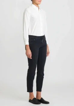 Closed Baker Mid-Rise Jeans In Faded Black