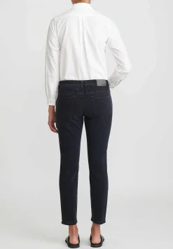 Closed Baker Mid-Rise Jeans In Faded Black