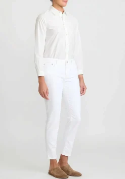 Closed Baker Mid-Rise Jeans In White
