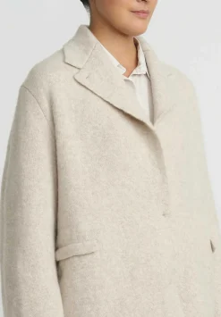 Boboutic Cashmere & Silk Knit Jacket In Natural White