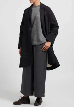 Kaval Cashmere And Sable Crewneck Sweater In Grey
