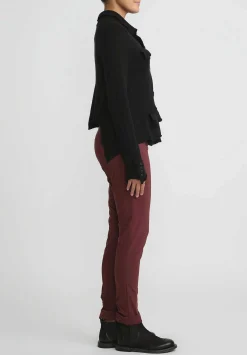 Rundholz Cashmere Cropped Asymmetric Knit Jacket In Black