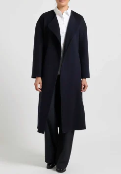 The Row Cashmere ''Delores'' Coat In Dark Navy