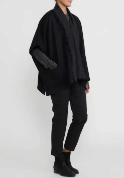 Alonpi Cashmere Ledor Giacchetta Double Tasche Jacket In Black & Grey