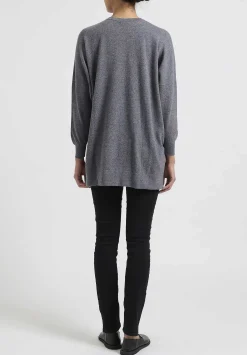 Hania New York Cashmere Marley Crewneck In Smog Grey