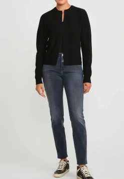 Frenckenberger Cashmere Mini Cardigan In Black