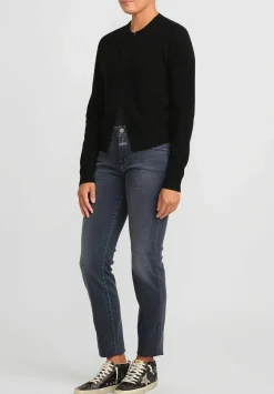 Frenckenberger Cashmere Mini Cardigan In Black
