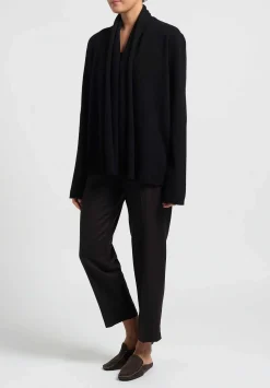 Frenckenberger Cashmere ''Mono'' Cardigan In Black