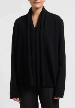 Frenckenberger Cashmere ''Mono'' Cardigan In Black