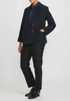 Bergfabel Cashmere Walking Jacket In Petrol Green