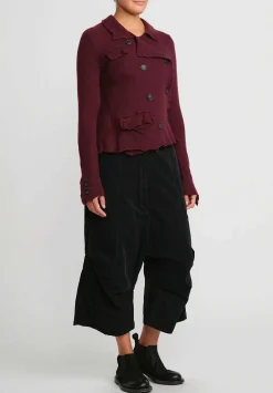 Rundholz Black Label Corduroy Dropcrotch Pants In Black
