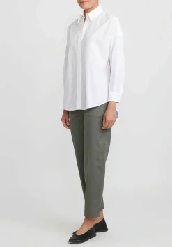 Antonelli Cotton Anemone Shirt In White