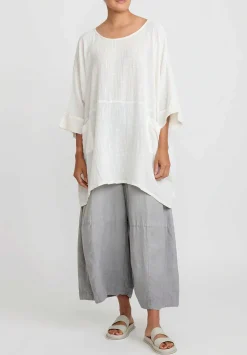 Gilda Midani Cotton Bucket Tunic In White