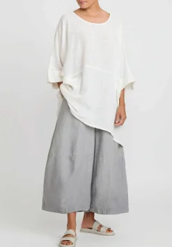 Gilda Midani Cotton Bucket Tunic In White