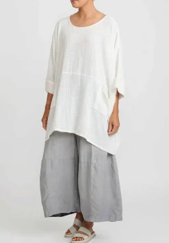 Gilda Midani Cotton Bucket Tunic In White