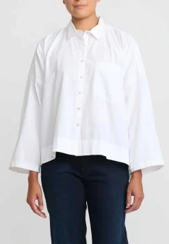 Péro Cotton Button Down Shirt In White