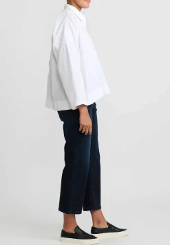 Péro Cotton Button Down Shirt In White