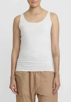 Album di Famiglia Cotton Canotta Tank Top In Milk White