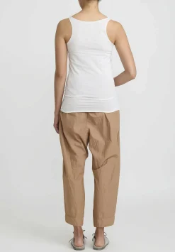 Album di Famiglia Cotton Canotta Tank Top In Milk White