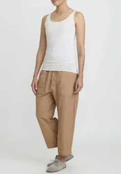 Album di Famiglia Cotton Canotta Tank Top In Milk White