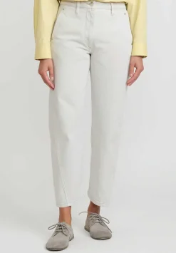 Lemaire Cotton Denim ''Twisted'' Pants In Snow Grey
