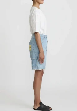 Closed Cotton Distressed Naina Denim Shorts In Light Blue