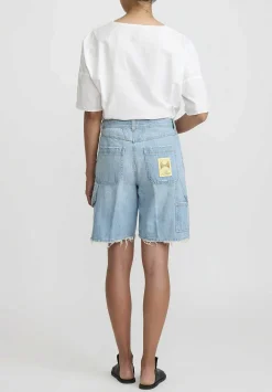 Closed Cotton Distressed Naina Denim Shorts In Light Blue
