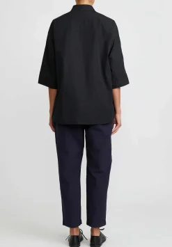 Casey Casey Cotton Fabi Pants In Ink Blue
