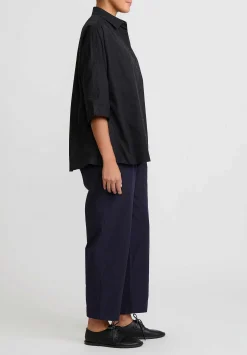 Casey Casey Cotton Fabi Pants In Ink Blue