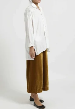 Daniela Gregis Cotton Fratello Larga ''Jeroni'' Top In Bianco White