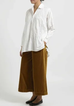Daniela Gregis Cotton Fratello Larga ''Jeroni'' Top In Bianco White