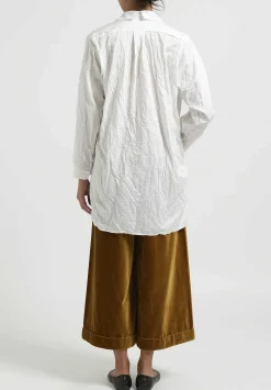 Daniela Gregis Cotton Fratello Larga ''Jeroni'' Top In Bianco White