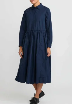 Casey Casey Cotton Heylayanue Dress In Navy Blue