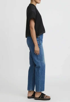 Sacai Cotton Jersey T-Shirt In Black