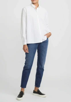 Bergfabel Cotton Loose Tyrol Shirt In White