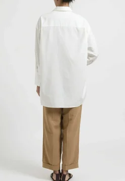 The Row Cotton ''Lulu'' Shirt In Ivory White