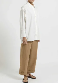 The Row Cotton ''Lulu'' Shirt In Ivory White
