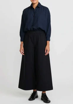 Daniela Gregis Cotton Pantalone Pigiama Pants In Nero Black