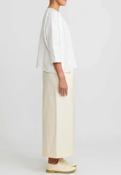 Daniela Gregis Cotton Pantalone Pigiama Pants In Panna Cream