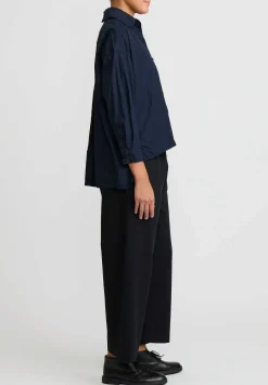 Daniela Gregis Cotton Pigiama Fondo Stretto Pants In Nero Black
